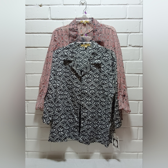 Notations 2 TOPS - XL Women's Blouses 2 Fer Twinset With Inner Camisoles NWT - Picture 1 of 9